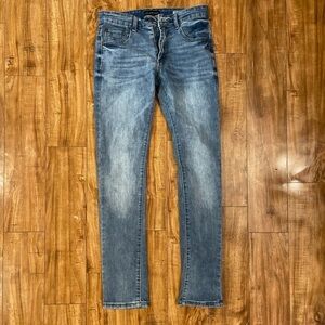AEROPOSTALE Men’s Skinny Blue Denim Acid Wash Jean Size 30 x 32